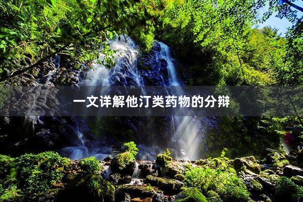 一文详解他汀类药物的分辩