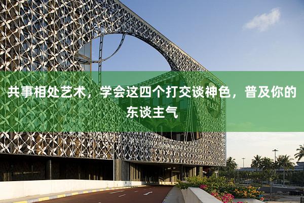 共事相处艺术，学会这四个打交谈神色，普及你的东谈主气
